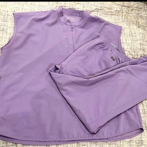 Figs Scrub Set In Lavender Dew, XXL/XL